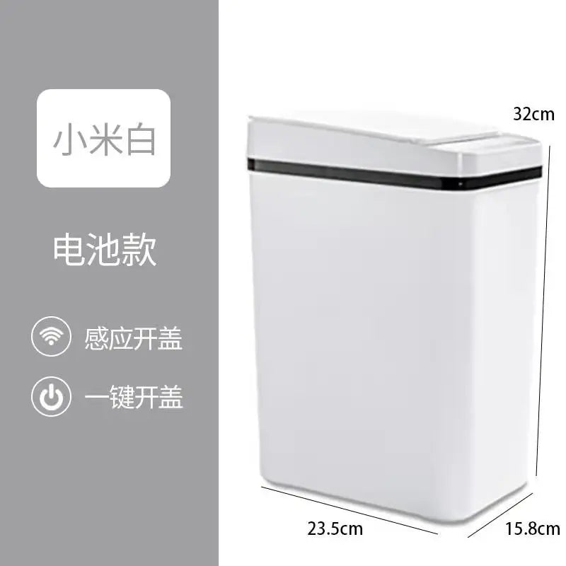 12L Smart Trash Can Automatic Sensor Garbage Can For Bathroom Kitchen Garbage Cube Living Room Recycle Bins Home Accessories