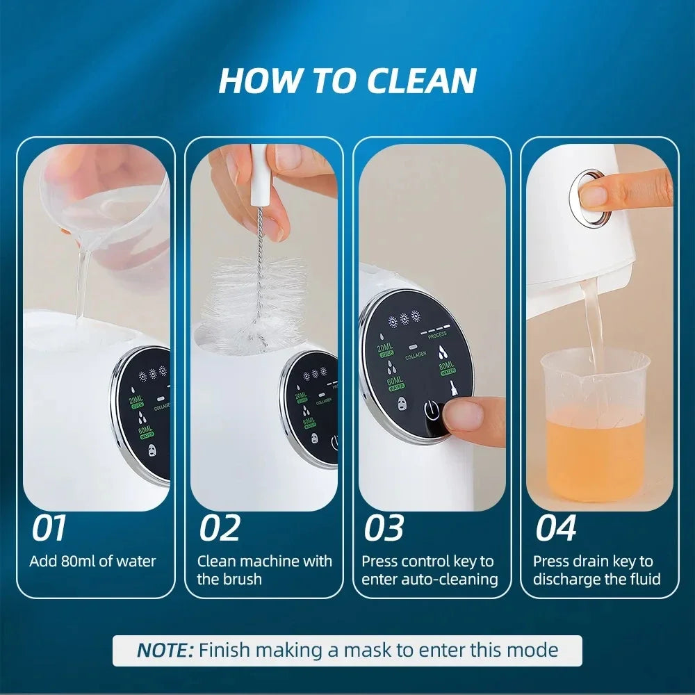 Face DIY Mask Machine Self-Make Natural Fruit DIY Vegetable Juice Collagen Maker Home Use Beauty Salon SPA Skin Care Mask Device