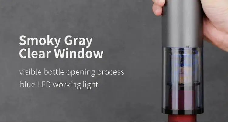 Electric Wine Bottle Opener USB Rechargable Automatic Wine Corkscrew with Foil Cutter Corkscrew Kitchen Gadgets for Party Bar