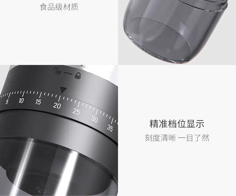 Portable Coffee Grinder Electric USB Rechargeable Home Outdoor Blenders Profession Adjustable Coffee Beans Grinding for Kitchen