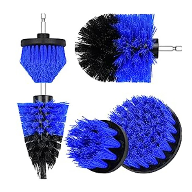 5pcs Multi-Purpose Electric Drill-Brush kit Power Scrubber Brush Car Polisher Kitchen Bathroom Cleaning Kit Toilet Cleaning Tool