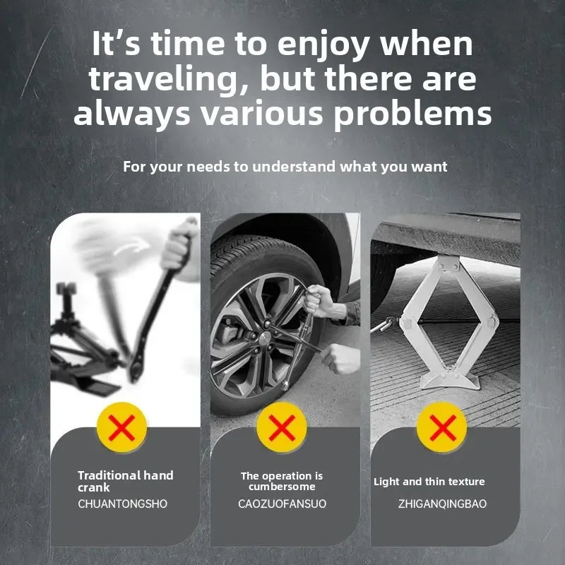 Car electric jack, for automobiles