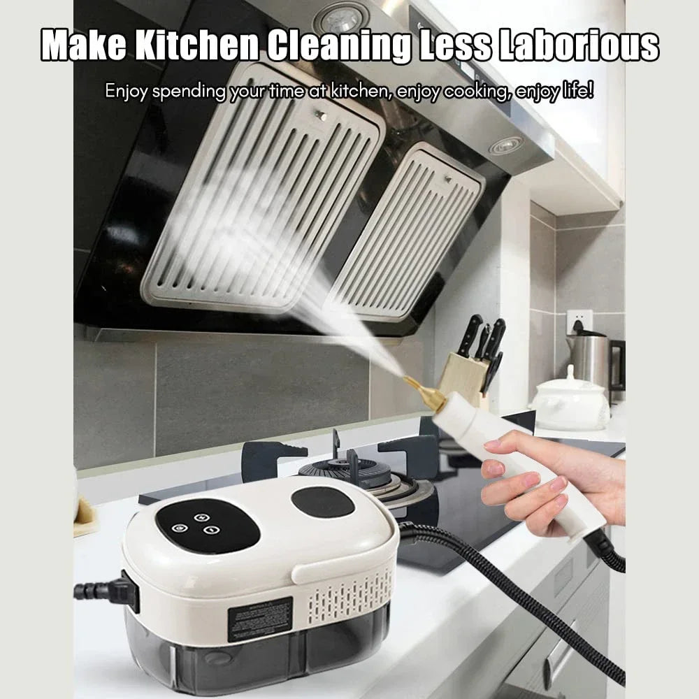 2500W Steam Cleaner High Pressure Sterilization Handhled Temperature Steam Mop Household Air Conditioner Kitchen Hood Car Cleani