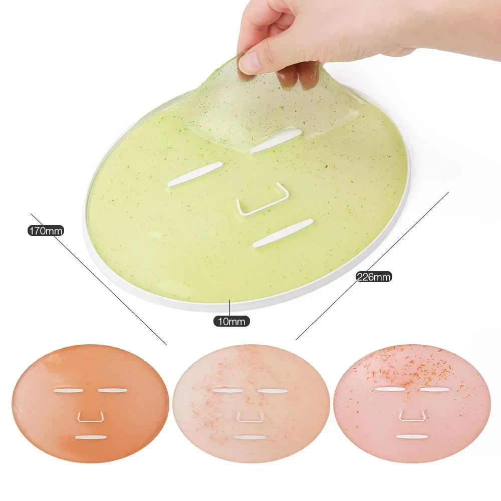 DIY Mini Face Mask Maker Automatic Vegetable Natural Collagen Fruit Face Mask Machine Skin Care Brush wtih 10Pcs Mask Molds