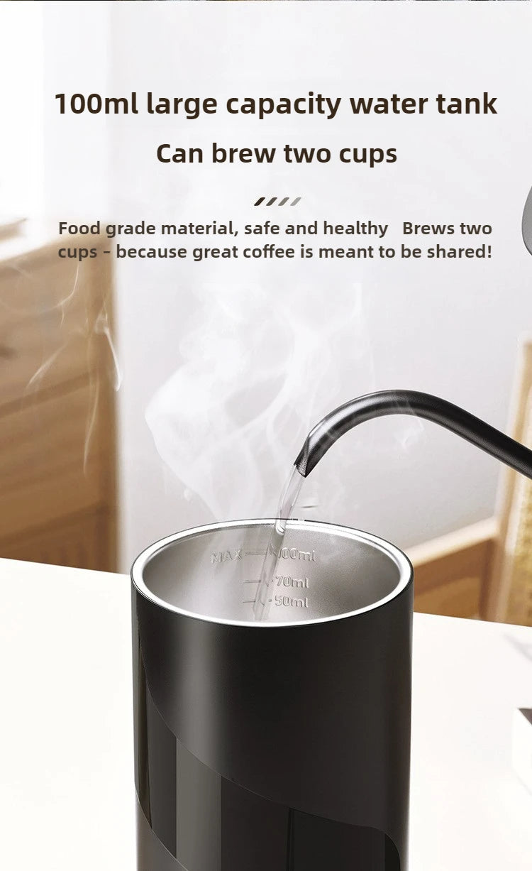 Cafeteira portátil mini recarregável para cápsulas