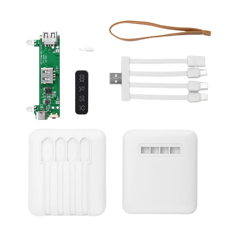 Mini Portable 21700 Battery Case Battery Power Charger DIY Case Power Bank Enclosure Battery Case for21700 /18650 Batteries