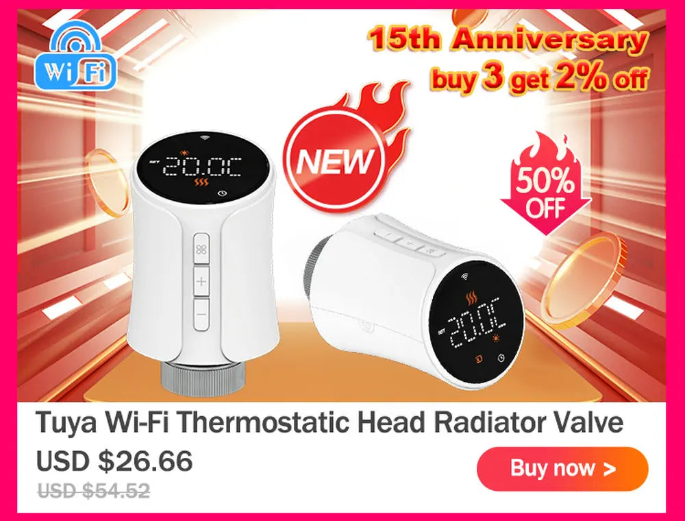 Smart Wifi Thermostat Plug Outlet Temperature Controller Tuya APP Voice Control Electric Switch for Heating Cooling Appliances