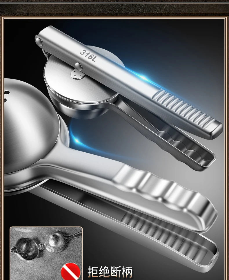 316 Stainless Steel Manual Juicer Processor Lemon Squeezer Orange Fruit Household Lemon Clip Fruit Pressing Kitchen Accessories