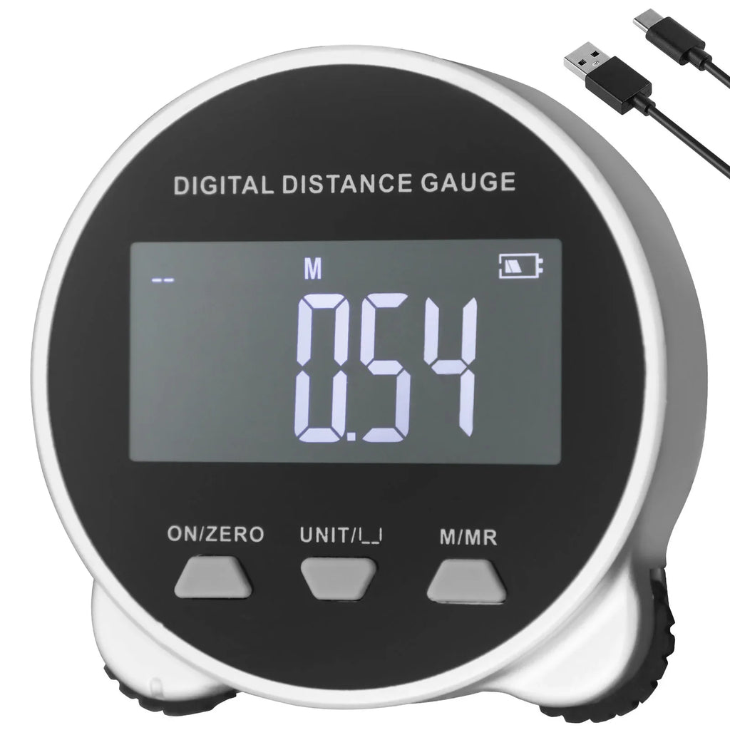 Digital Tape Measure LCD Display USB Rechargeable Electronic Rolling Ruler 199.99m Digital Tape Measure Roller Portable Tools