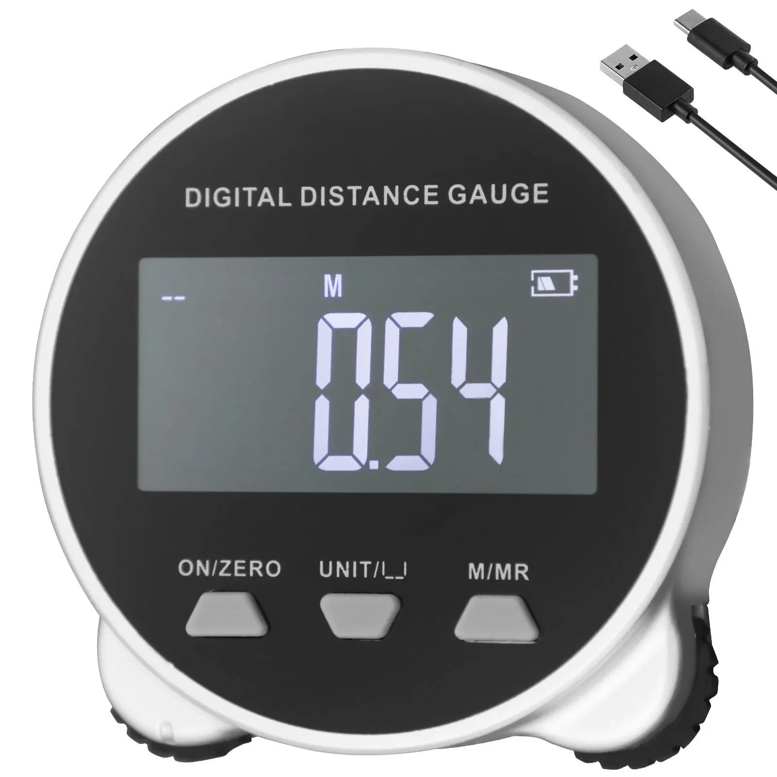 Digital Tape Measure LCD Display USB Rechargeable Electronic Rolling Ruler 199.99m Digital Tape Measure Roller Portable Tools