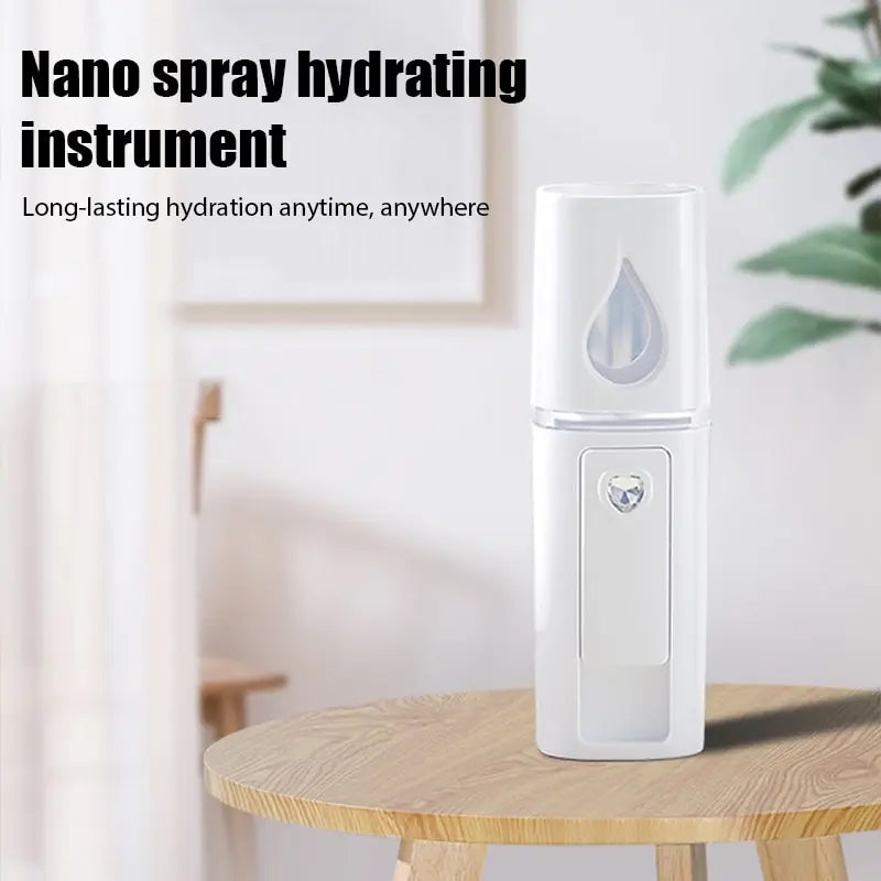 Mini Nano Mist Sprayer Cooler Facial Steamer Humidifier USB Rechargeable Face Moisturizing Nebulizer Beauty Skin Care
