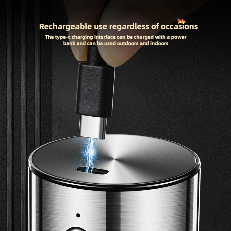Electric Pepper Grinder Automatic Spice Grinder USB Rechargeable Adjustable Coarseness Spice Mill Kitchen Gadget Tools