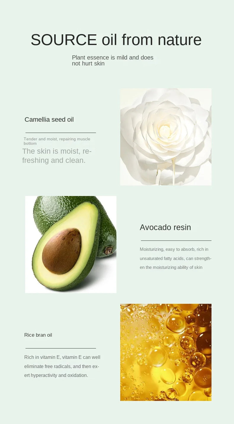 Camellia Deep Cleansing Rapid Milk Makeup Remover Oil Eye & Face Vegan Make-Up Remover 20pcs Set