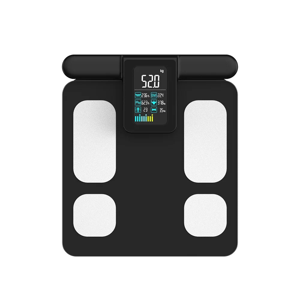 Smart 8 Electrode Scale Bioimpedance Electronic Digital Weight Balance Fat Body Water Muscle Mass BMI Composition Scale