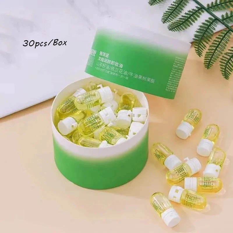 Camellia Deep Cleansing Rapid Milk Makeup Remover Oil Eye & Face Vegan Make-Up Remover 20pcs Set