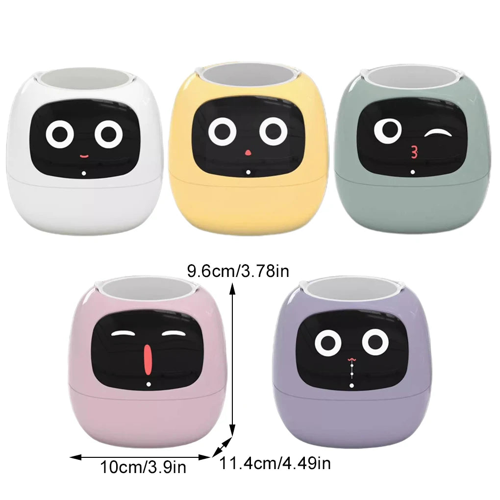 Smart Flowerpots Plant Cute Pet Intelligent Lazy Automatic Suction Flower Shape USB Rechargeable Indoor Plant Small Flower Pot