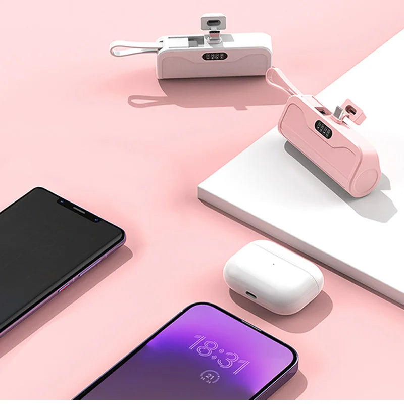 Mini Portable 21700 Battery Case Battery Power Charger DIY Case Power Bank Enclosure Battery Case for21700 /18650 Batteries