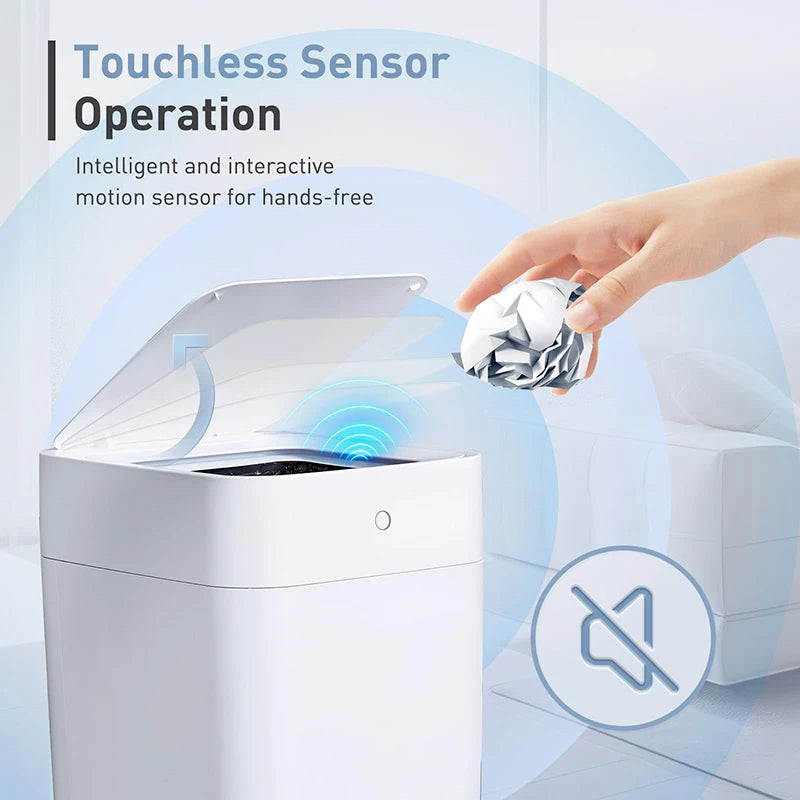 Townew T1S Smart Sensor Kitchen Garbage Bin Waterproof Home Bathroom Garbage With Lid Sensing Garbage Bin Automatic Packaging