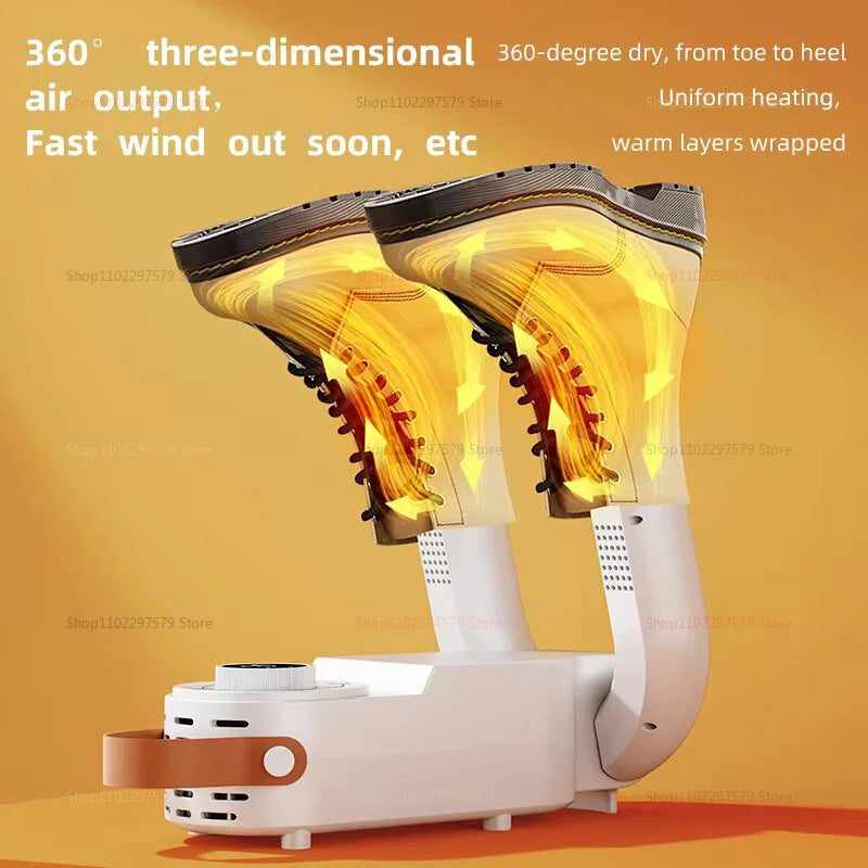 Intelligent Timer Shoe Dryer Adjustable Dryer Quick Drying Deodorizing Sterilizing Shoe Dryer Household Shoe Warmer Heater
