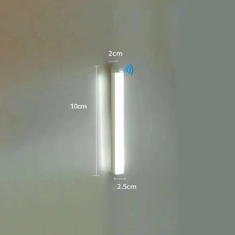LED Motion Sensor Light Wireless LED Night Light Type C Rechargeable Light Cabinet Wardrobe Lamp Staircase Backlight For Kitchen
