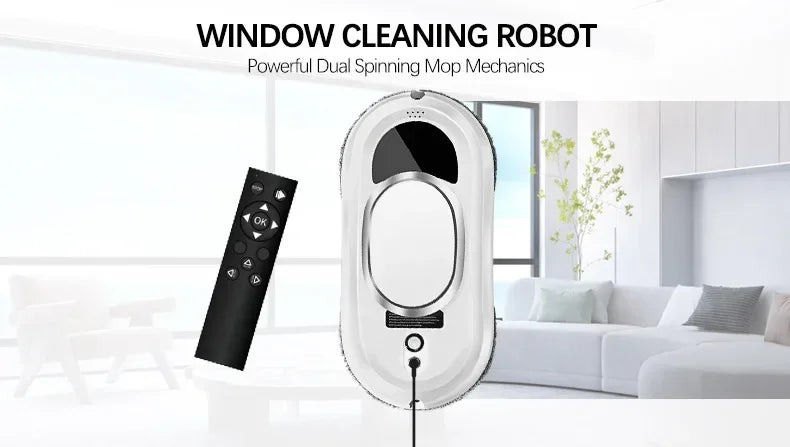 Intelligent Window Cleaning Robot, Electric Glass Cleaner with Remote Control for Home High-Rise Balcony Windows window cleaner