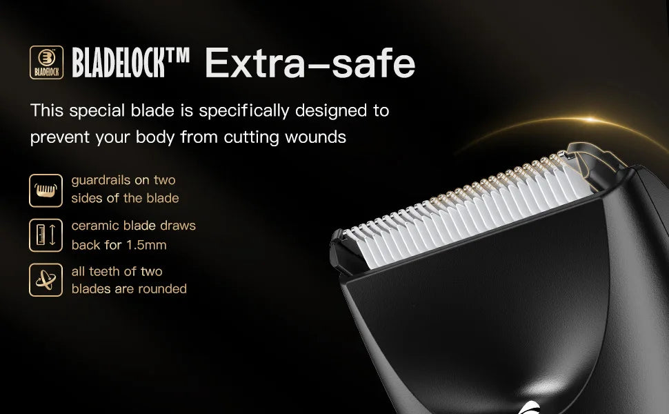 Mens Body Hair Trimmer Balls Shaver for sensitive areas Hair Removal Bikini Trimmer Groin & Body Shaver Groomer Arm Beard Razor