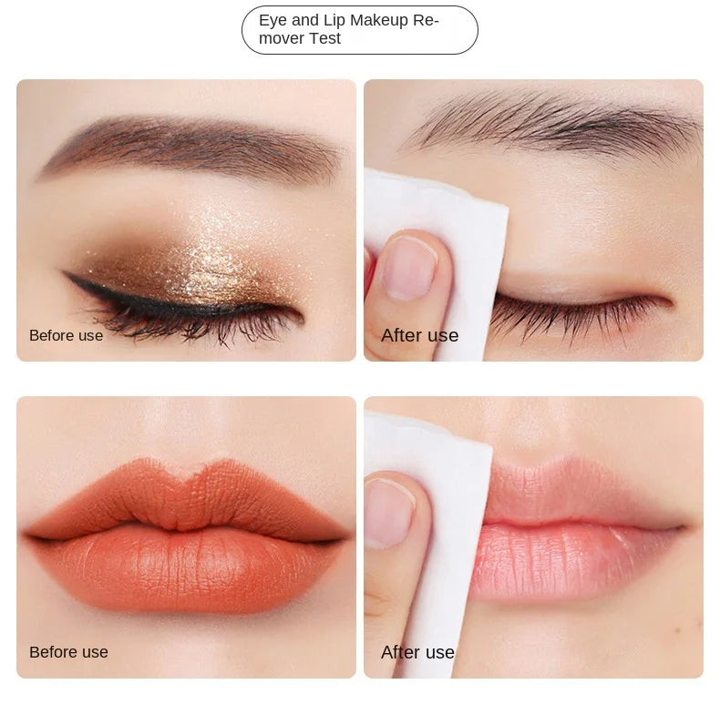 Camellia Deep Cleansing Rapid Milk Makeup Remover Oil Eye & Face Vegan Make-Up Remover 20pcs Set