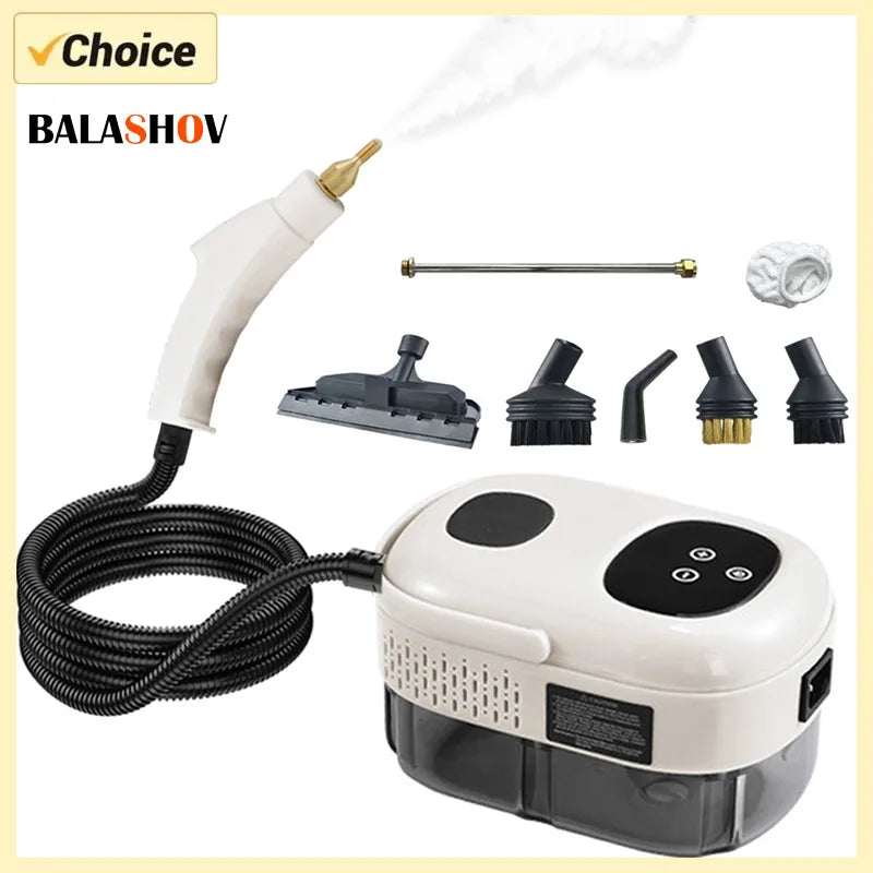 2500W Steam Cleaner High Pressure Sterilization Handhled Temperature Steam Mop Household Air Conditioner Kitchen Hood Car Cleani