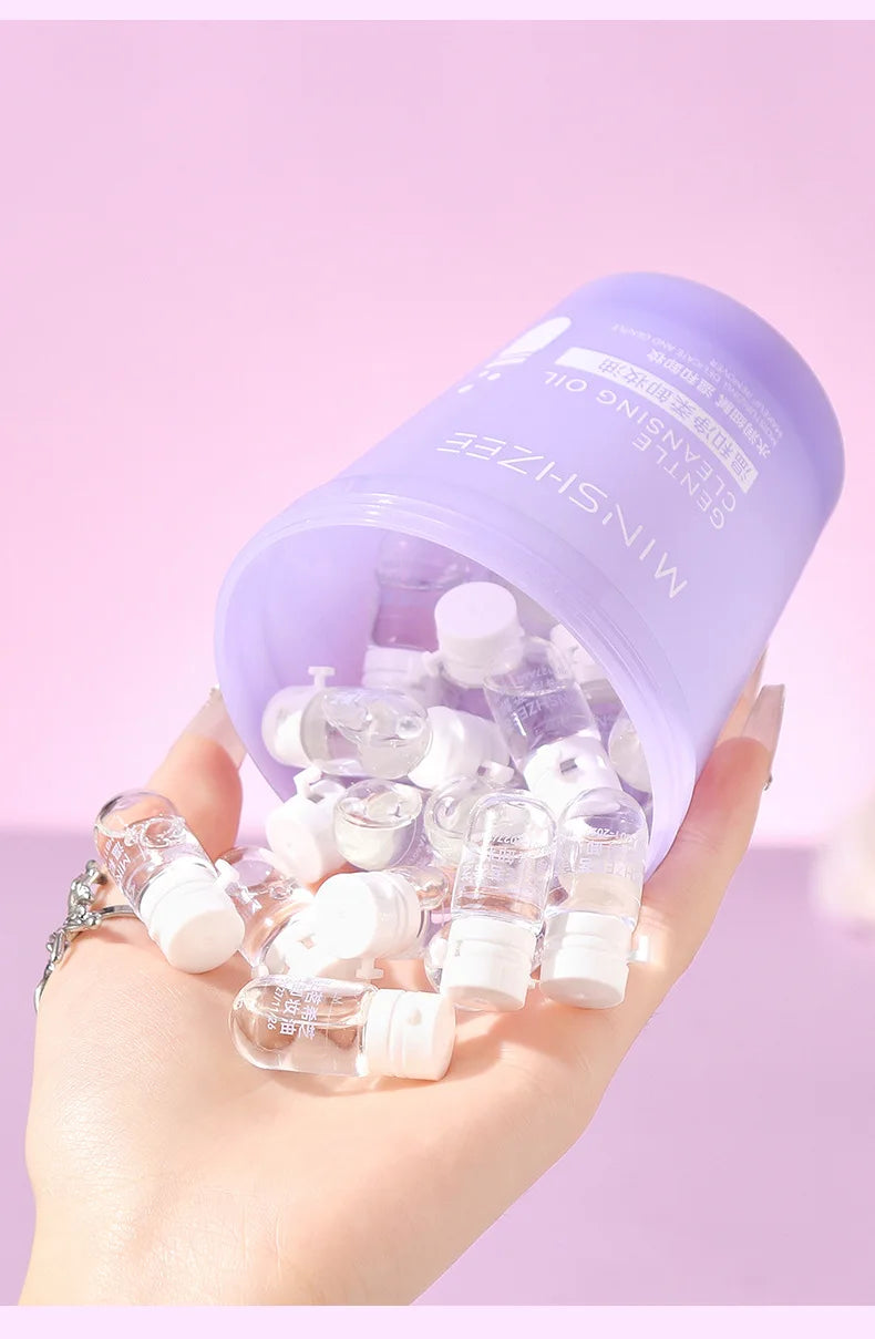 Camellia Deep Cleansing Rapid Milk Makeup Remover Oil Eye & Face Vegan Make-Up Remover 20pcs Set