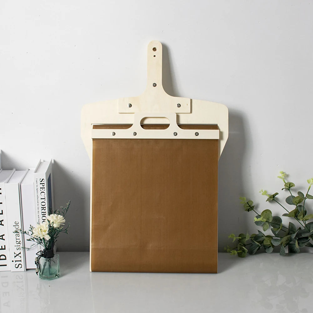 Sliding Pizza Peel Pizza Sliding Spatula Non-stick Wooden Pizza Peel Shovel Multifunction with Handle for Pizza Baking