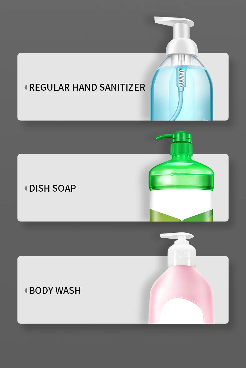 New Automatic Foam Soap Dispensers For Bathroom Smart Washing Hand Machine With USB Charging Two Colors with ABS Material