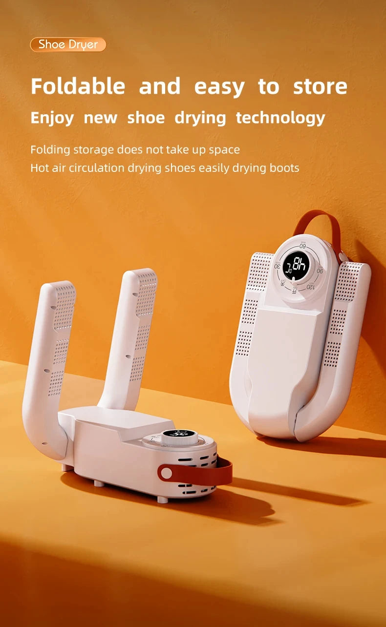Intelligent Timer Shoe Dryer Adjustable Dryer Quick Drying Deodorizing Sterilizing Shoe Dryer Household Shoe Warmer Heater