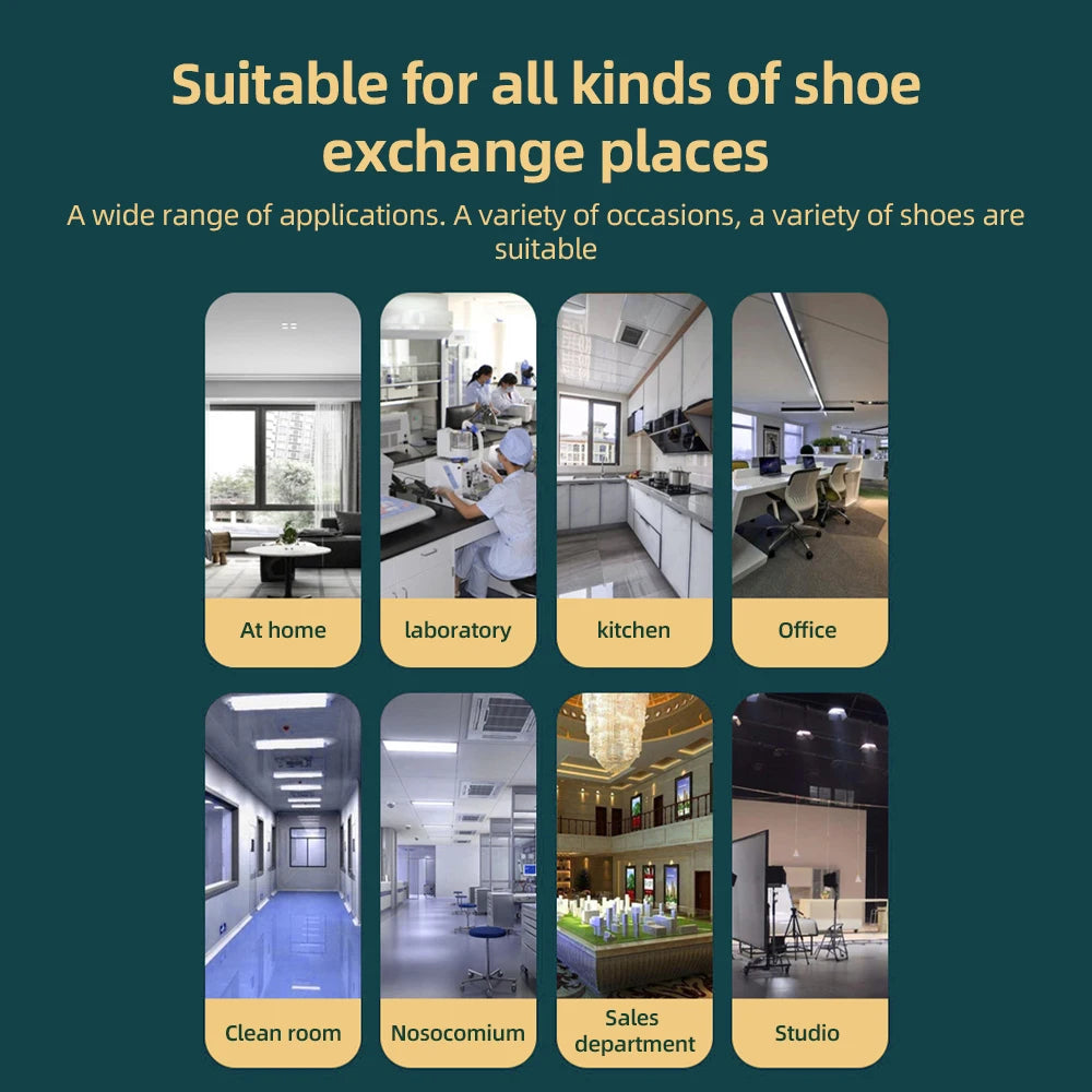 Automatic Shoe Covers Dispenser Shoe Cover Machine with Disposable Non Slip Covers Portable Shoe Covers Machine for Indoors Home