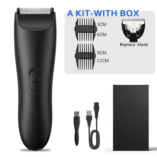 Mens Body Hair Trimmer Balls Shaver for sensitive areas Hair Removal Bikini Trimmer Groin & Body Shaver Groomer Arm Beard Razor