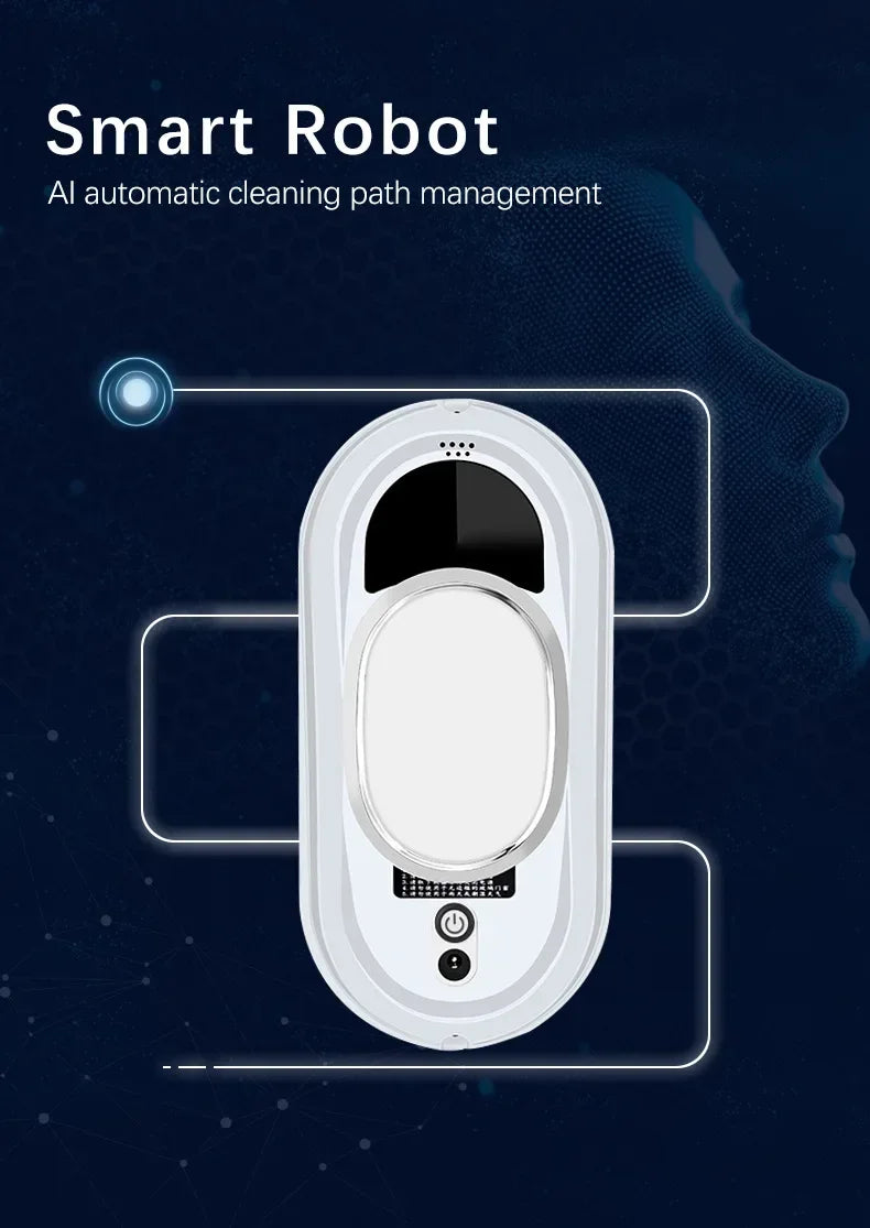 Intelligent Window Cleaning Robot, Electric Glass Cleaner with Remote Control for Home High-Rise Balcony Windows window cleaner