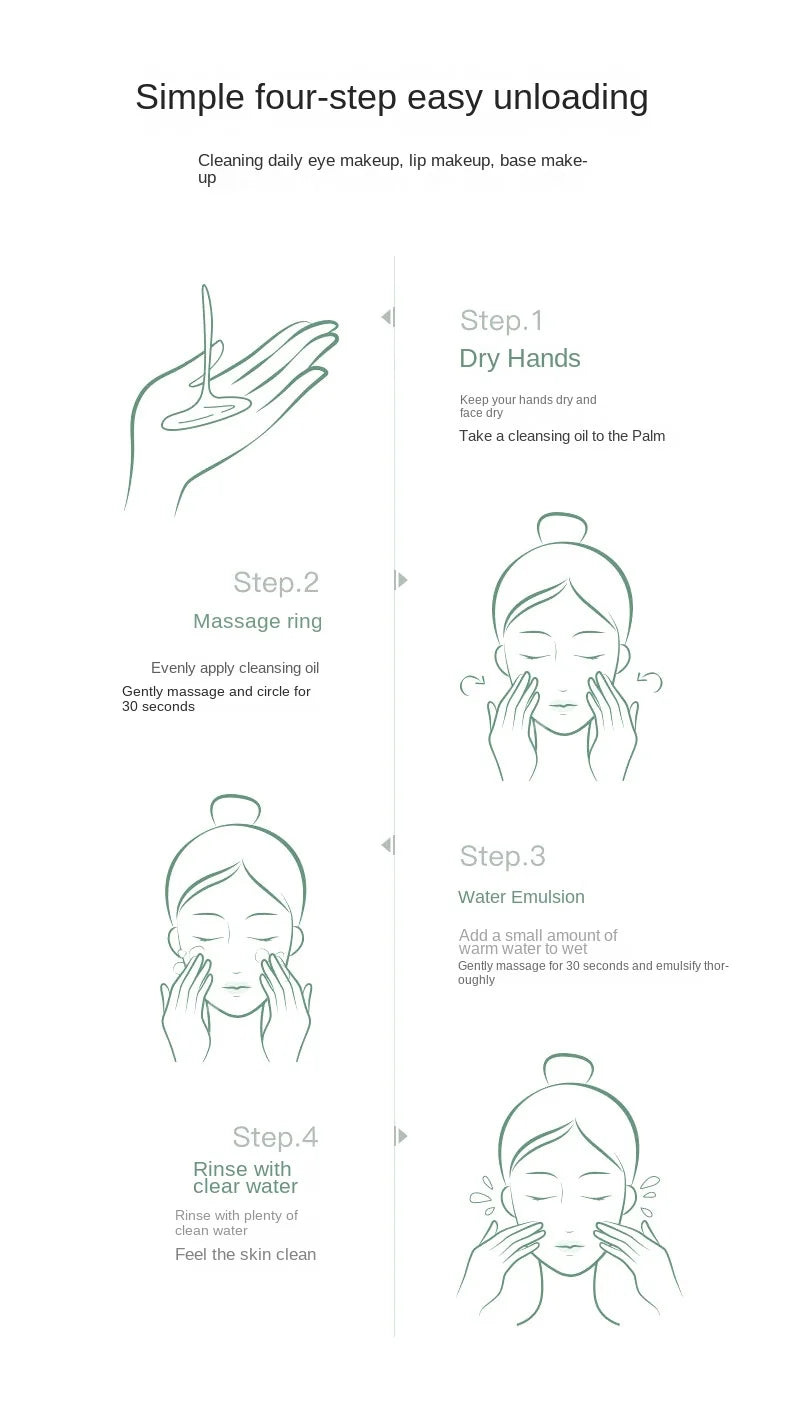 Camellia Deep Cleansing Rapid Milk Makeup Remover Oil Eye & Face Vegan Make-Up Remover 20pcs Set