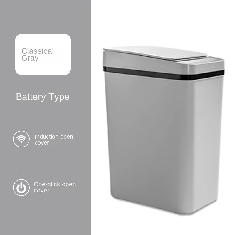 12L Smart Trash Can Automatic Sensor Garbage Can For Bathroom Kitchen Garbage Cube Living Room Recycle Bins Home Accessories