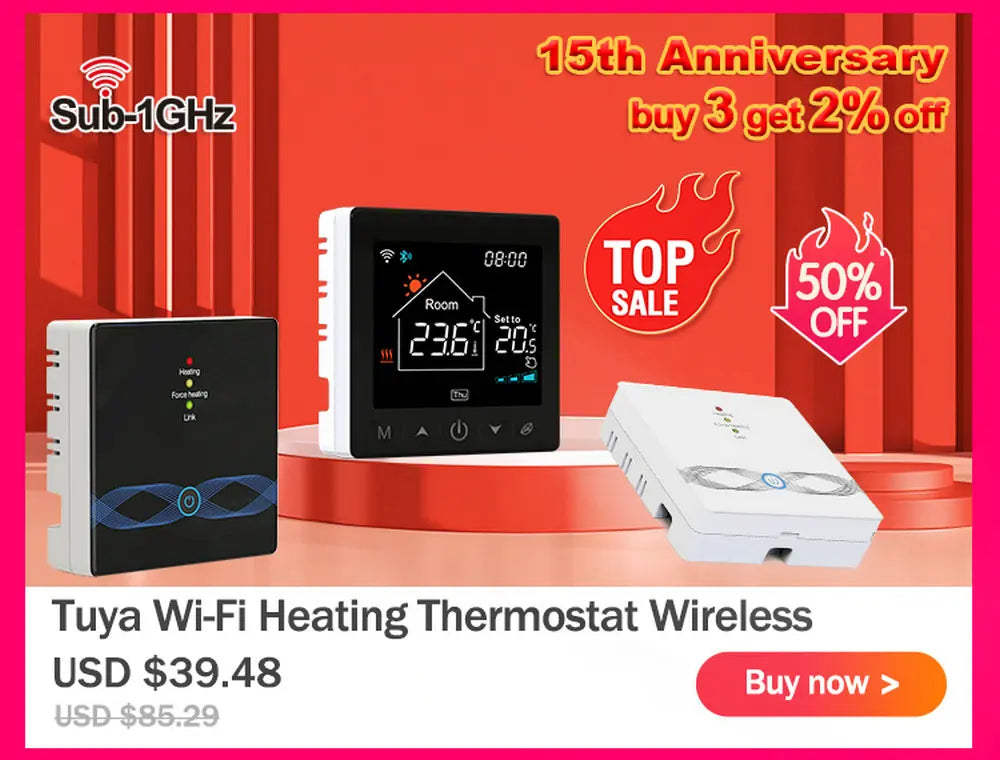 Smart Wifi Thermostat Plug Outlet Temperature Controller Tuya APP Voice Control Electric Switch for Heating Cooling Appliances