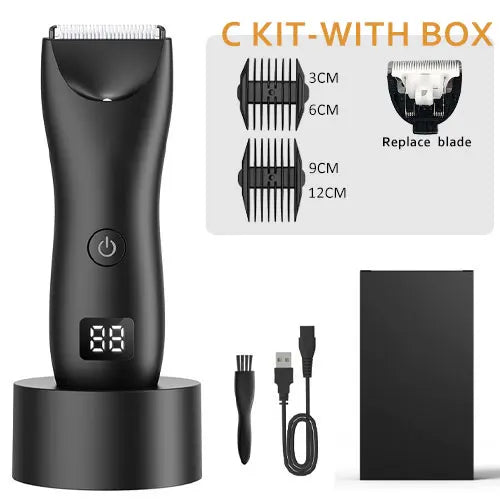 Mens Body Hair Trimmer Balls Shaver for sensitive areas Hair Removal Bikini Trimmer Groin & Body Shaver Groomer Arm Beard Razor