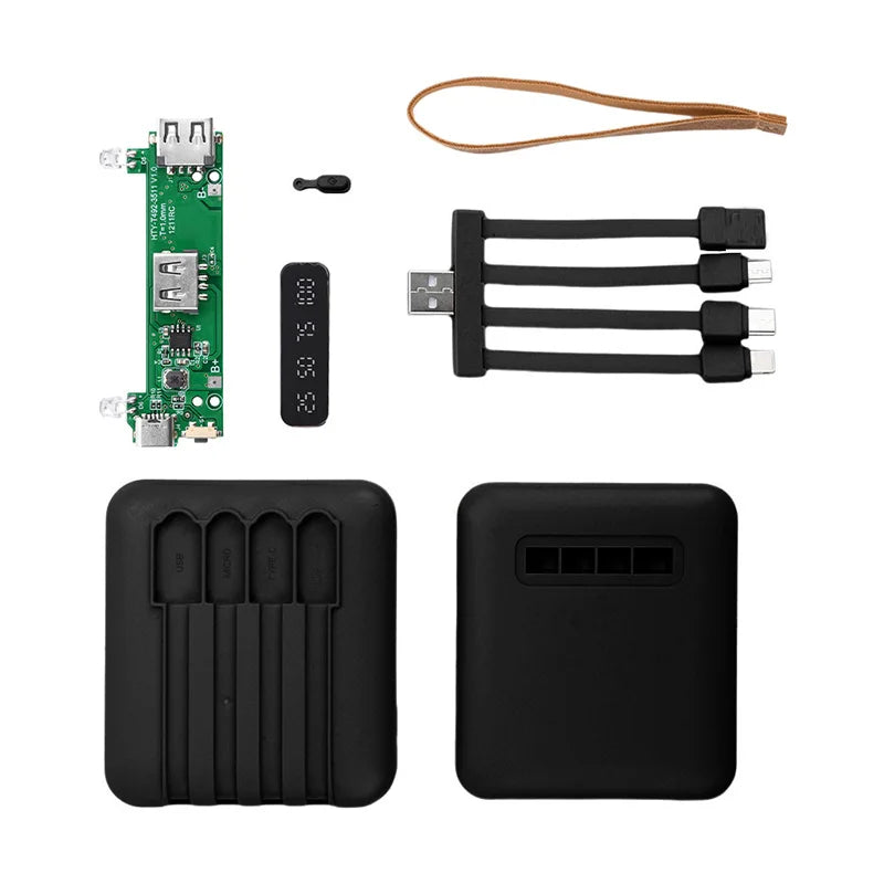 Mini Portable 21700 Battery Case Battery Power Charger DIY Case Power Bank Enclosure Battery Case for21700 /18650 Batteries