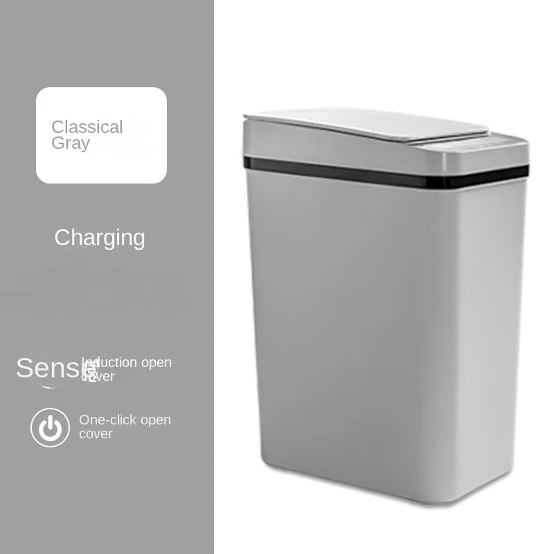 12L Smart Trash Can Automatic Sensor Garbage Can For Bathroom Kitchen Garbage Cube Living Room Recycle Bins Home Accessories