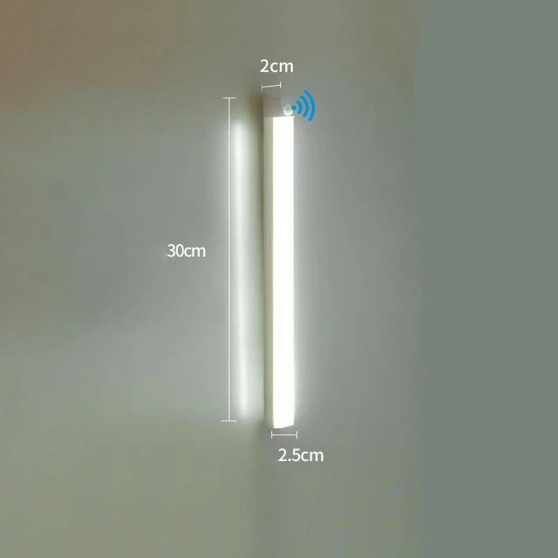 LED Motion Sensor Light Wireless LED Night Light Type C Rechargeable Light Cabinet Wardrobe Lamp Staircase Backlight For Kitchen