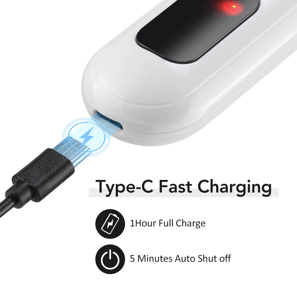 Electric Eyelash Curler Portable 3 Levels Eyelash Curling Device Quick Natural Eyelash Curler Long Lasting Lady Make up Tool