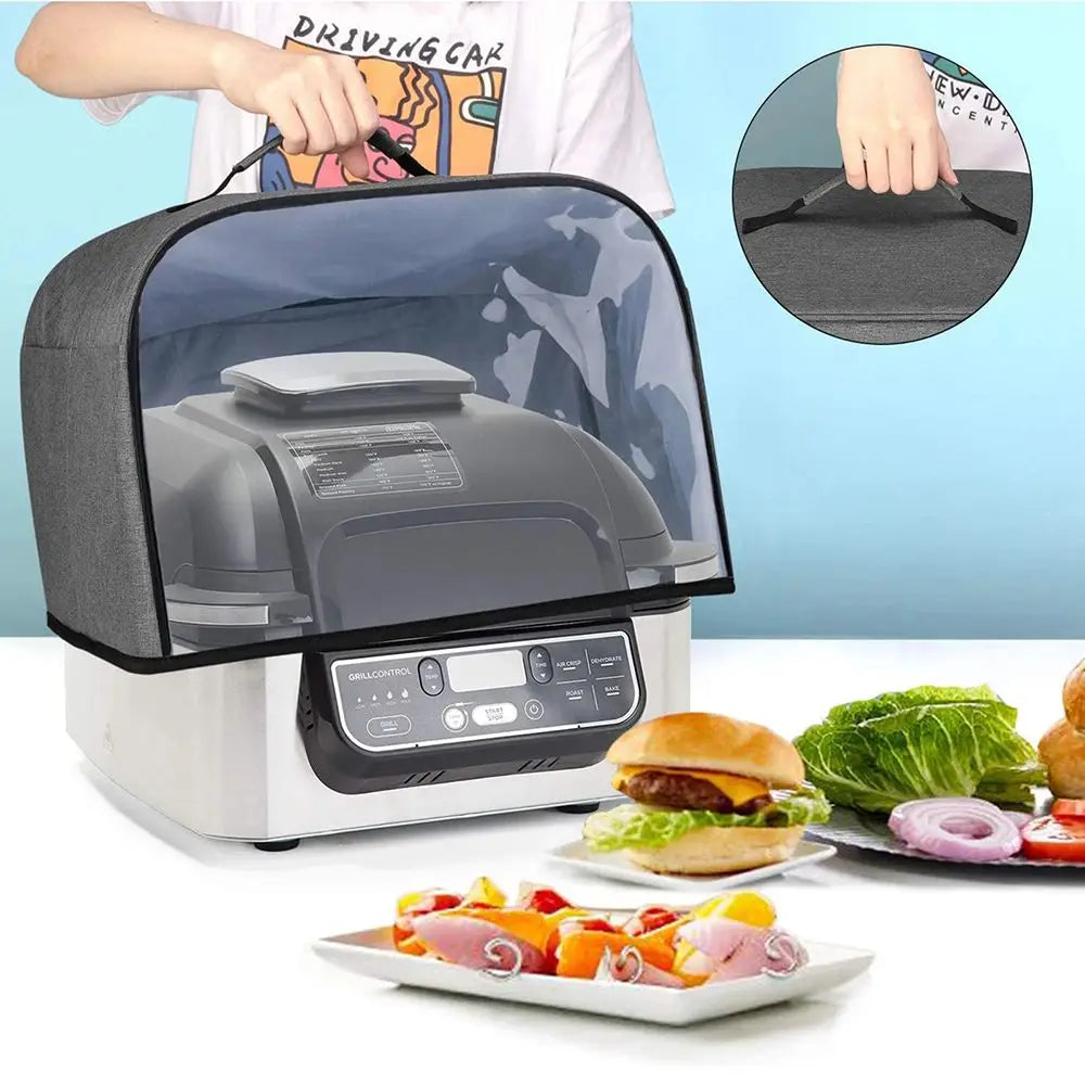 Toaster Cover Durable Kitchen Air Fryer Microwave Dust Cover Household Bread Baking Hood For Ninja Foodi Grill Accessories Tools