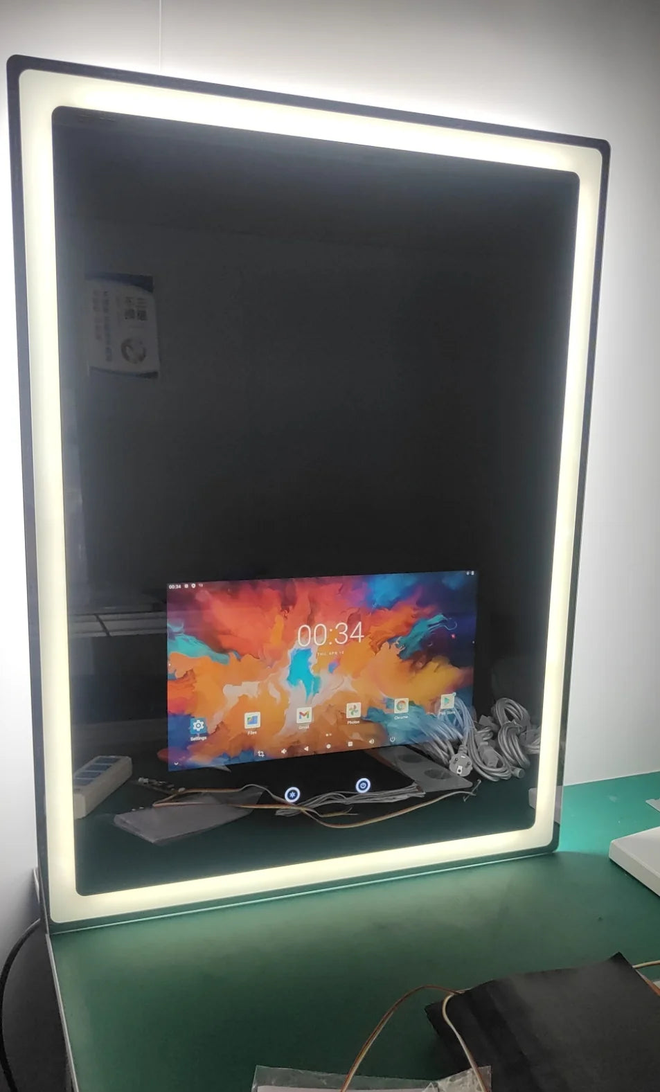 Customized Smart Magic Mirror Full Function Glass Smart Android Tv Mirror Smart Led Bathroom Mirror with Touch Screen Hotel