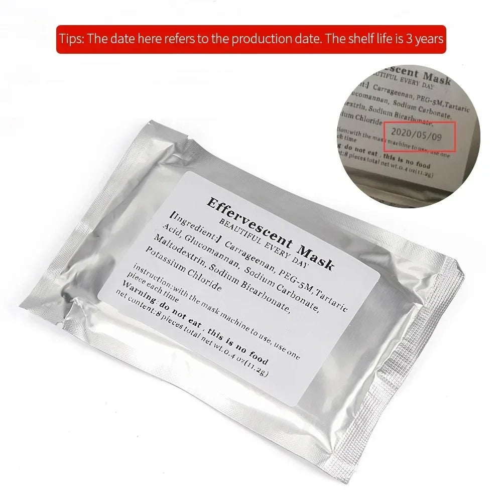 DIY Mini Face Mask Maker Automatic Vegetable Natural Collagen Fruit Face Mask Machine Skin Care Brush wtih 10Pcs Mask Molds