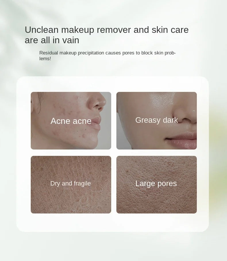 Camellia Deep Cleansing Rapid Milk Makeup Remover Oil Eye & Face Vegan Make-Up Remover 20pcs Set