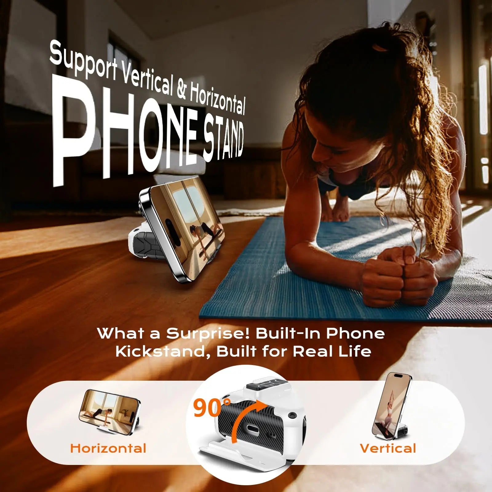 Magnetic Auto Lock Case for AirPods Pro 3 Phone Stand Case Cover with Cleaning Kit & Keychain Protective Case for AirPods Pro 3