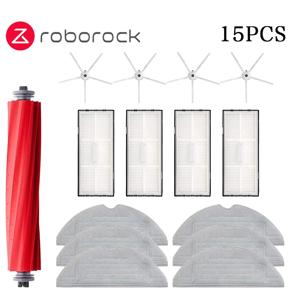 Main Side Brush Mop Hepa Filter Dust Bag Cleaning Rolling Brush Roborock S7 Maxv Ultra S7 Pro Ultra Robot Vacuum Accessories