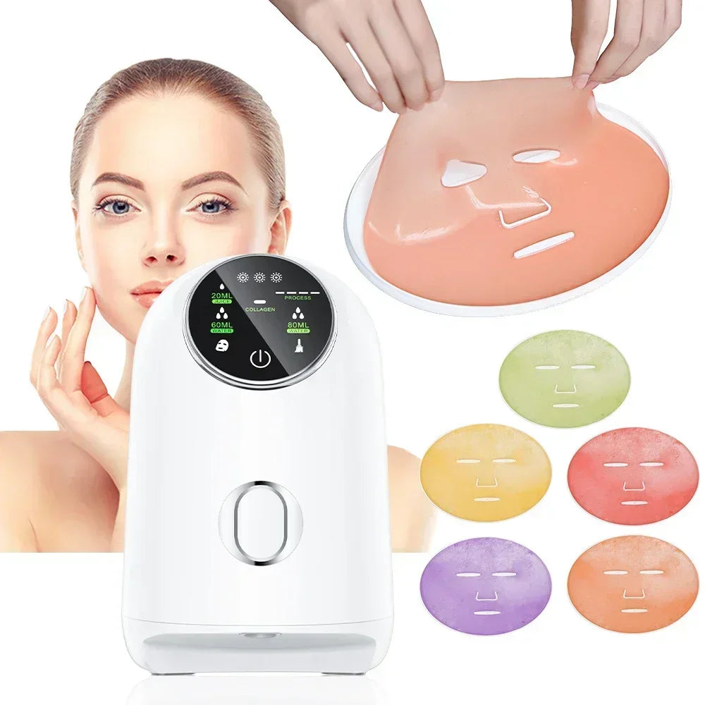 Face DIY Mask Machine Self-Make Natural Fruit DIY Vegetable Juice Collagen Maker Home Use Beauty Salon SPA Skin Care Mask Device
